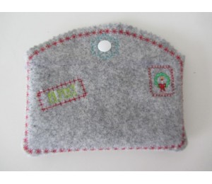 Stickmuster ITH - Briefumschlag Weihnachten